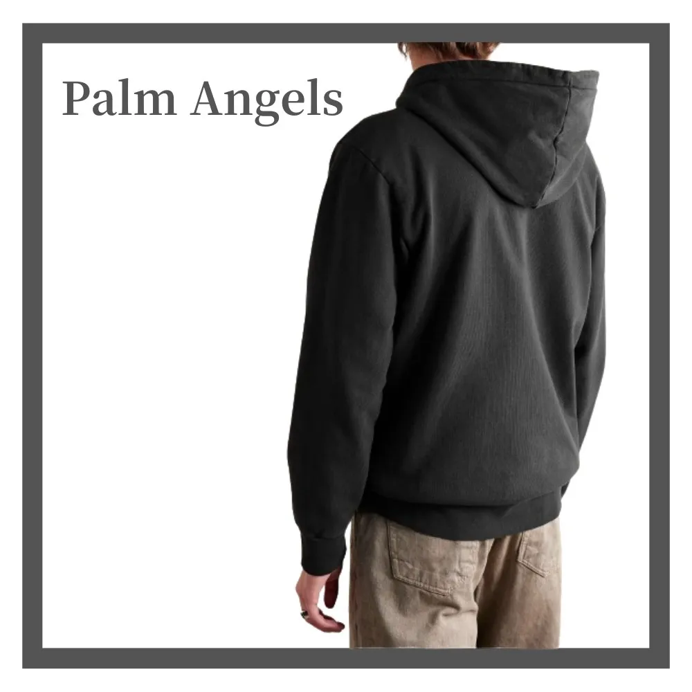 Palm Angels  |Pullovers Sweat Street Style Long Sleeves Plain Cotton Logo