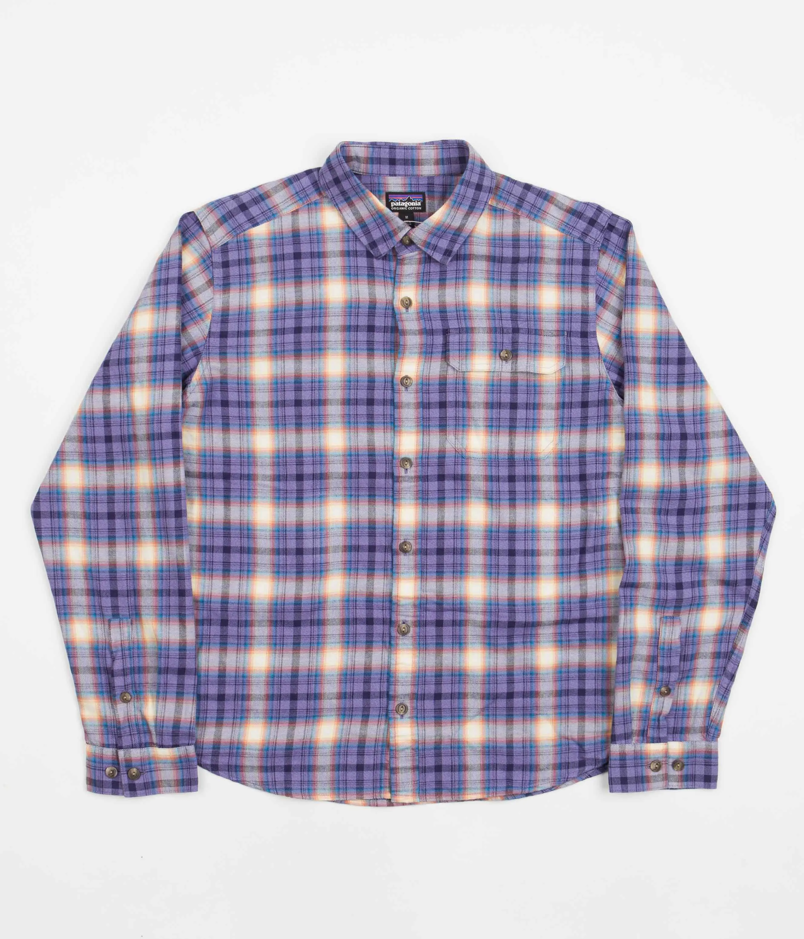 Patagonia Cotton In Conversion Fjord Flannel Shirt - Ombre Vintage: Perennial Purple