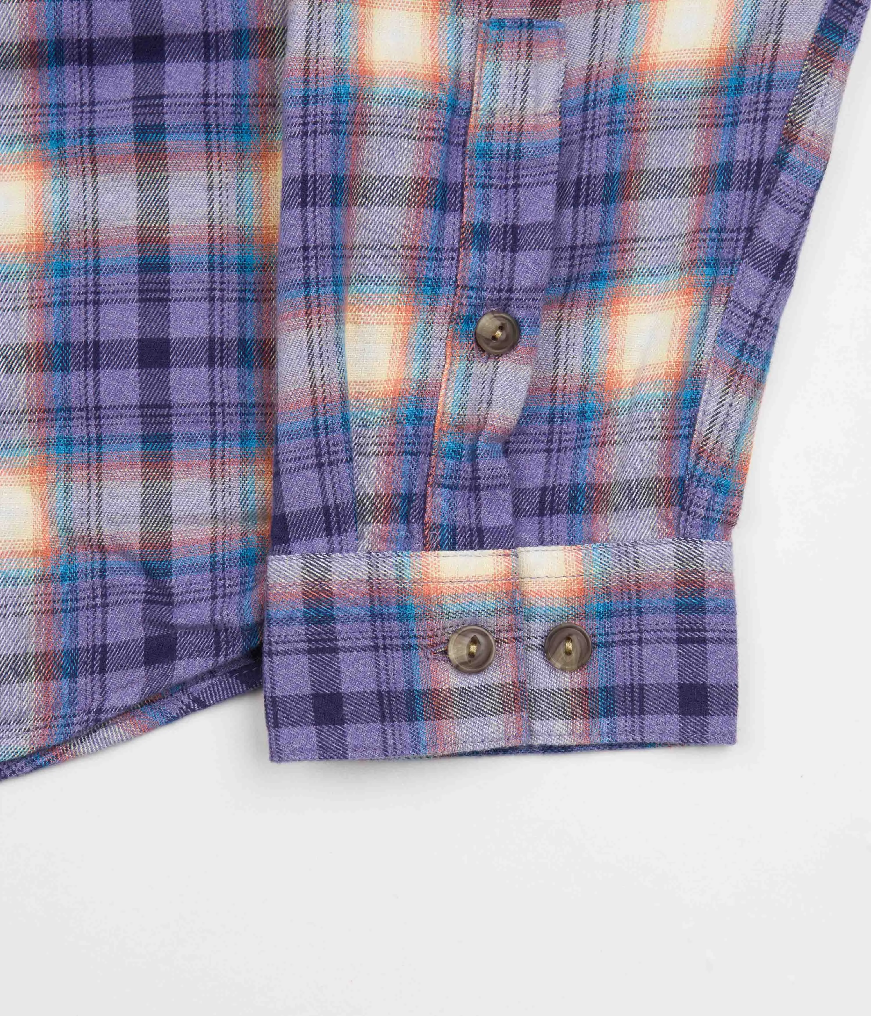 Patagonia Cotton In Conversion Fjord Flannel Shirt - Ombre Vintage: Perennial Purple