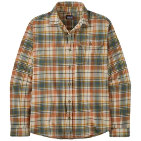 Patagonia Men's Lavas-Fertile Brown Long-Sleeved Cotton in Conversion Lightweight Fjord Flannel Shirt