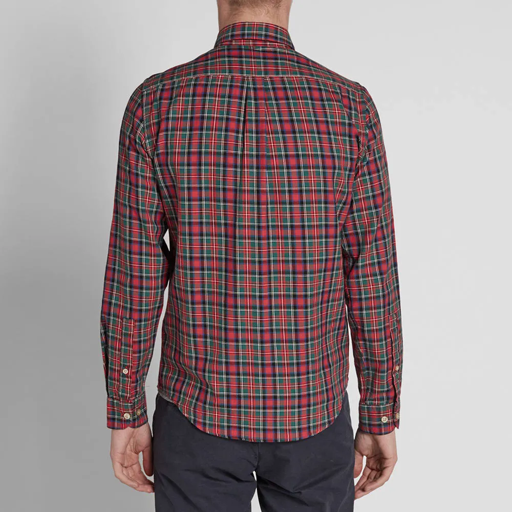 Portuguese Flannel Pousio ShirtRed Tartan