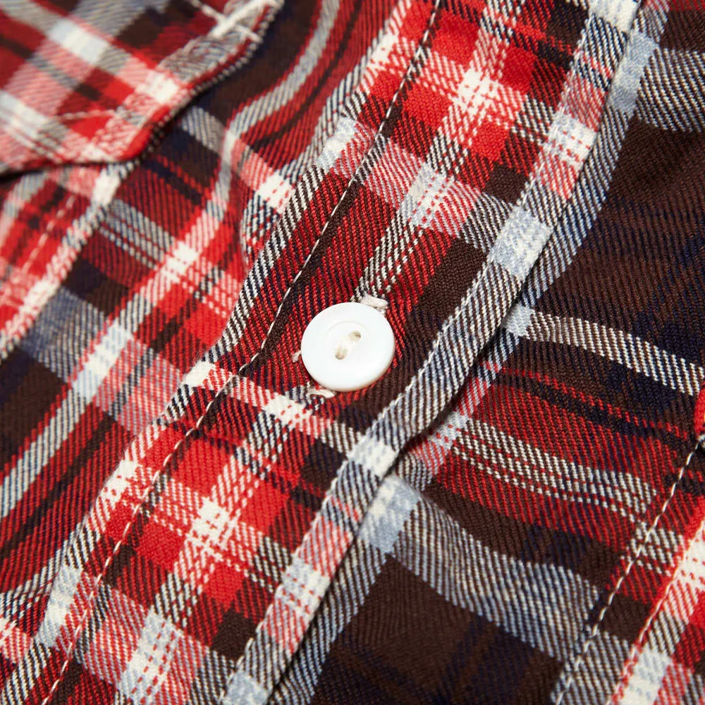 Post Overalls New Light ShirtRed & Brown Flannel