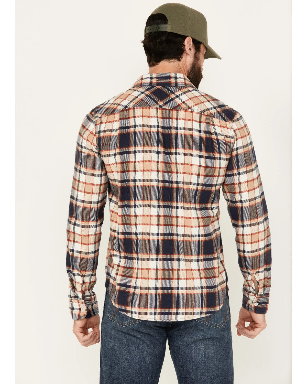 Product Name:  Brixton Men's Bowery Plaid Print Long Sleeve Button-Down Flannel Shirt