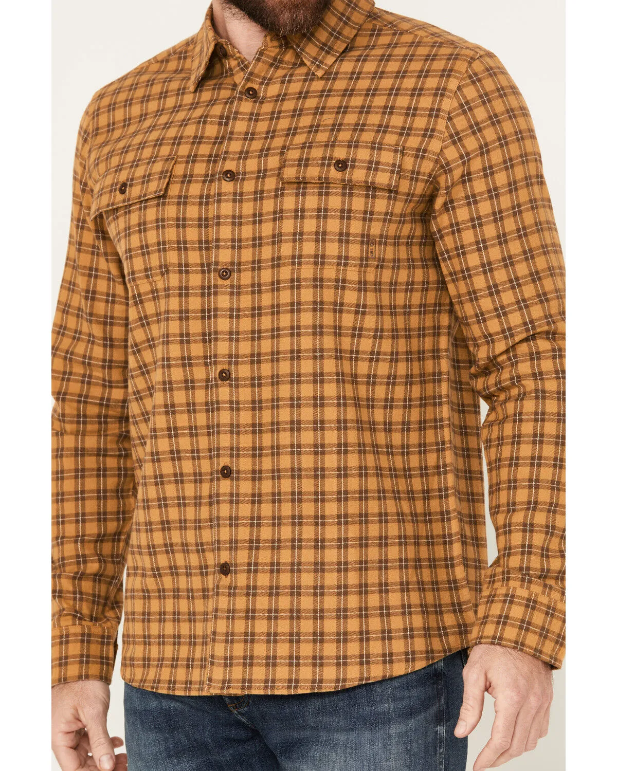 Product Name:  Brothers and Sons Men's Borden Everyday Plaid Print Long Sleeve Button-Down Flannel Shirt