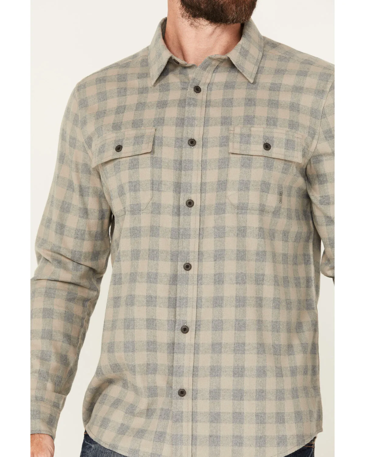 Product Name:  Brothers and Sons Men's Briscoe Everyday Plaid Print Long Sleeve Button Down Flannel Shirt