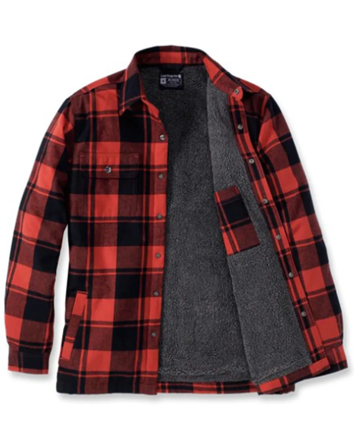 Product Name:  Carhartt Men's Relaxed Fit Sherpa Lined Flannel Shirt Jacket