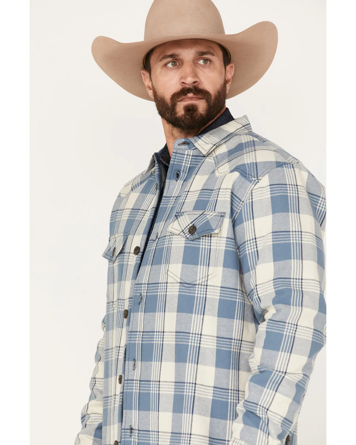 Product Name:  Cody James Men's Oregon Trail Plaid Button Down Bonded Western Flannel Shirt