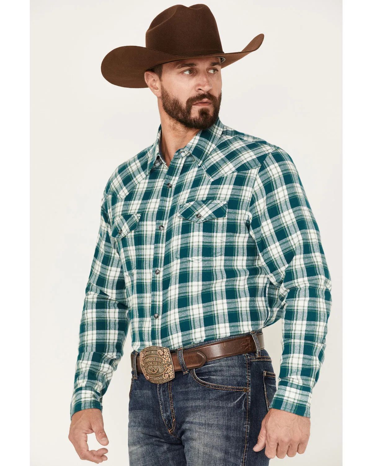 Product Name:  Cody James Men's Poway Plaid Print Snap Western Flannel Shirt