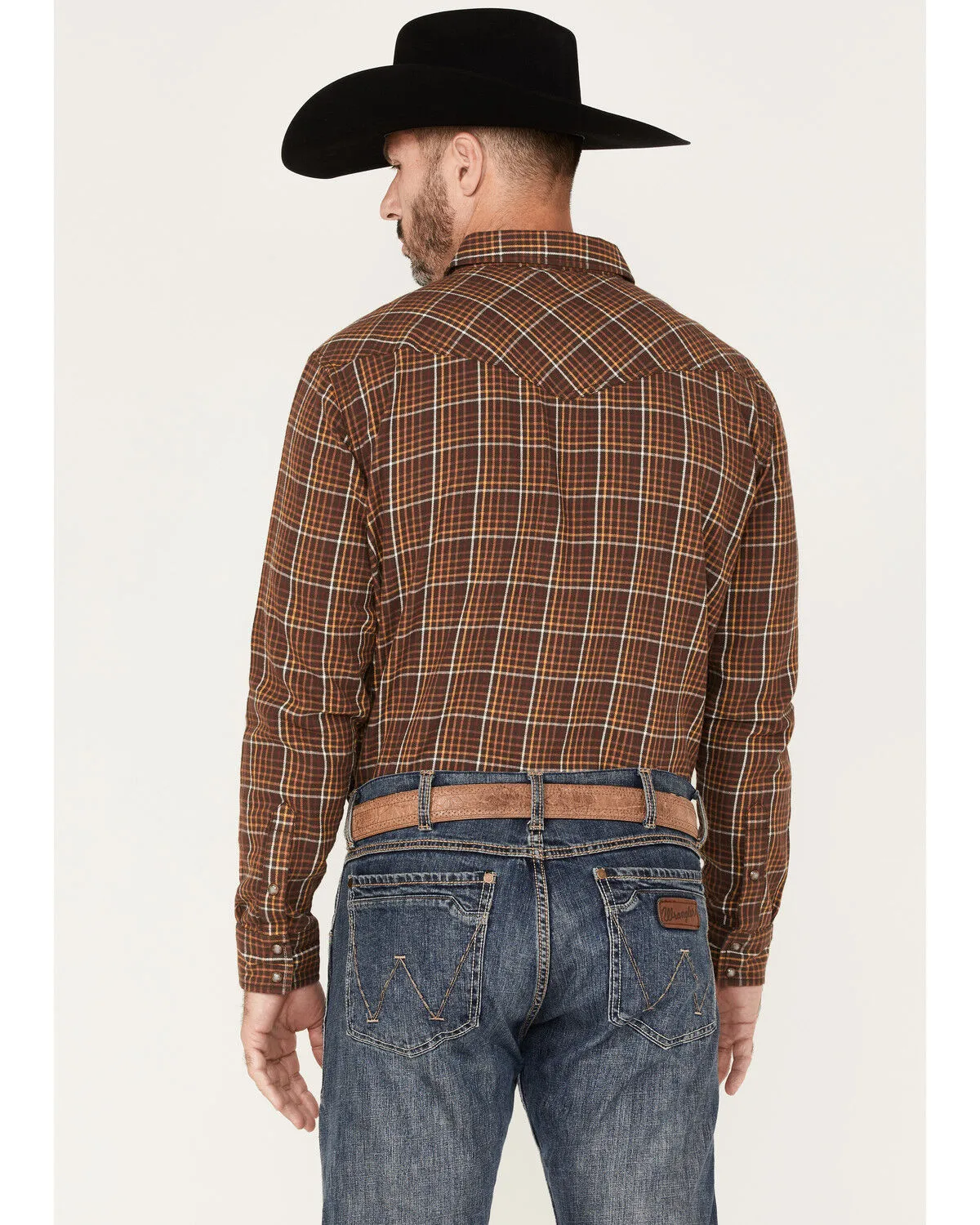 Product Name:  Cody James Men's Rusty Nail Plaid Print Long Sleeve Snap Western Flannel Shirt