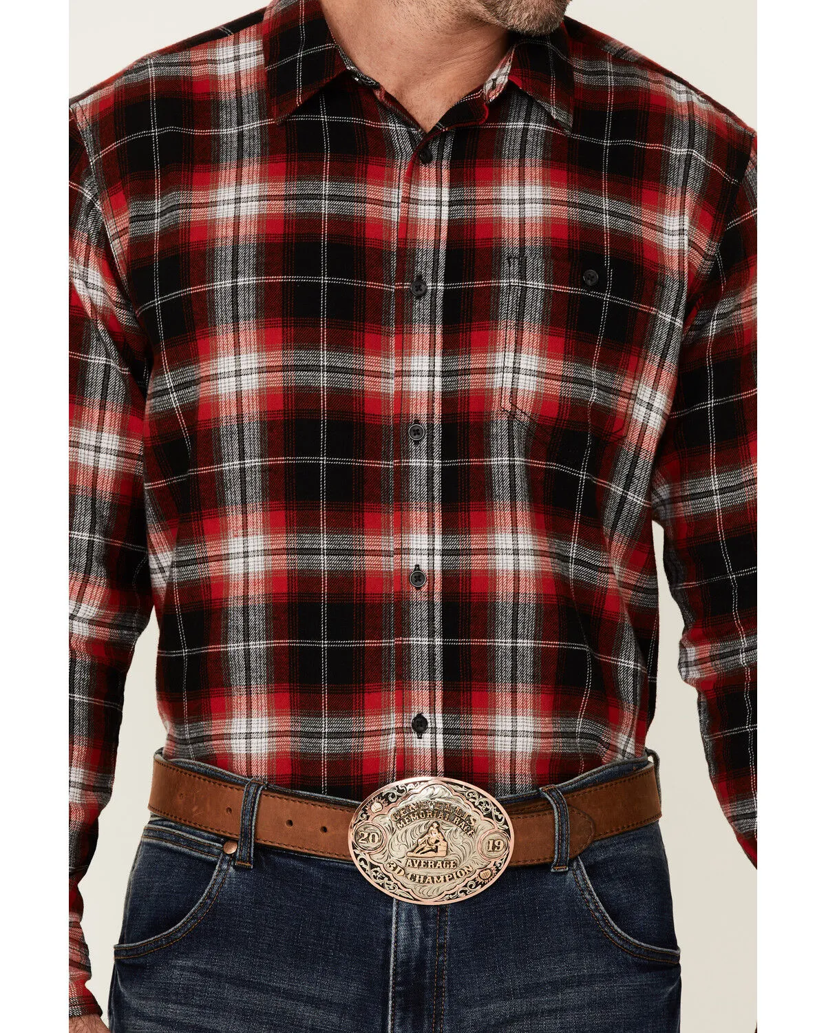 Product Name:  Gibson Men's Old School Plaid Long Sleeve Button Down Western Flannel Shirt