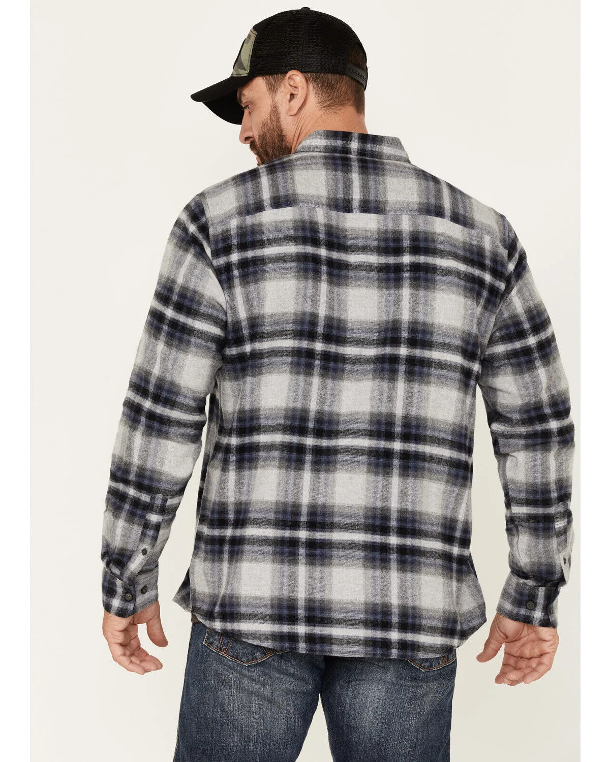 Product Name:  North River Men's Medium Plaid Print Long Sleeve Button-Down Flannel Shirt