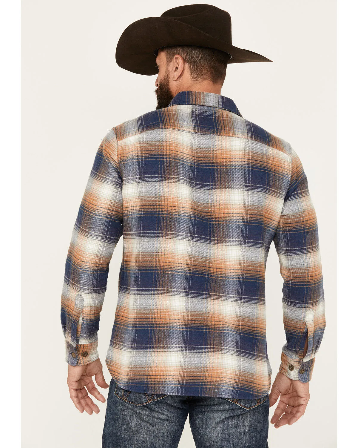 Product Name:  Pendleton Men's Burnside Plaid Print Long Sleeve Button-Down Flannel Shirt