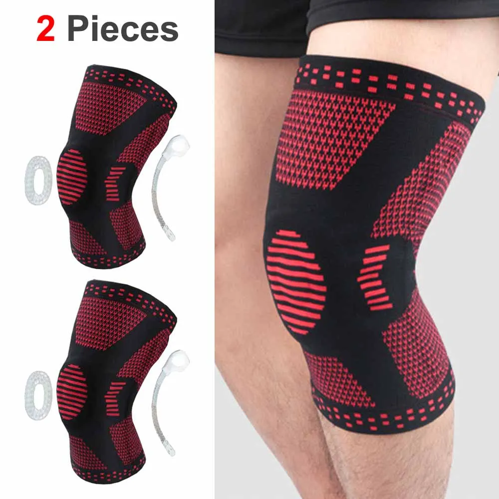 Professional Compression Knee Brace Support Protector For Arthritis Relief, Joint Pain, ACL, MCL, Meniscus Tear, Post Surgery