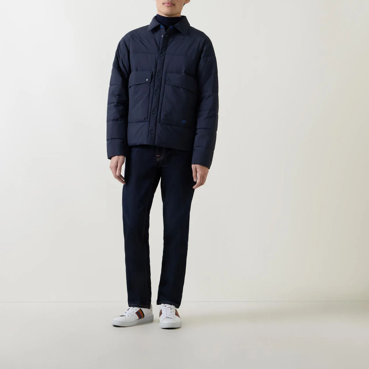 PS PAUL SMITH Fibre Down Jacket - Navy