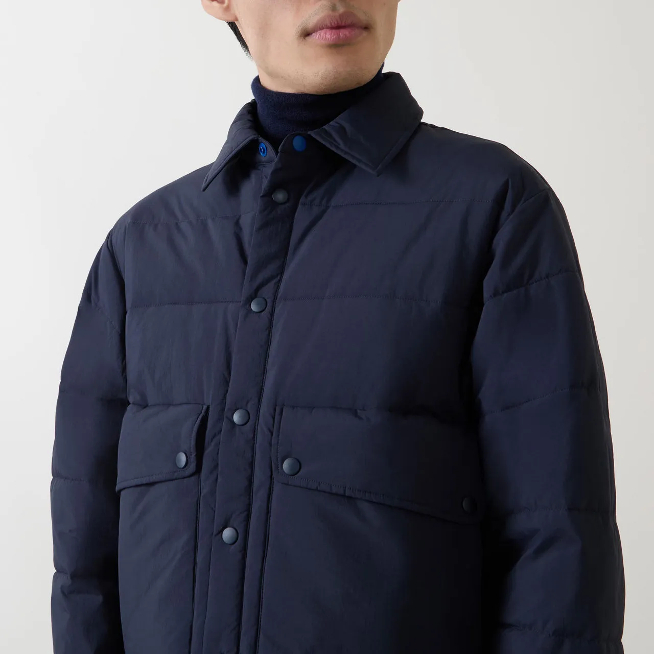 PS PAUL SMITH Fibre Down Jacket - Navy