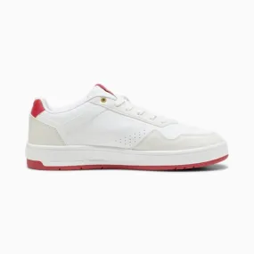 Puma 39501803 Mens Court Classic Shoes White Red