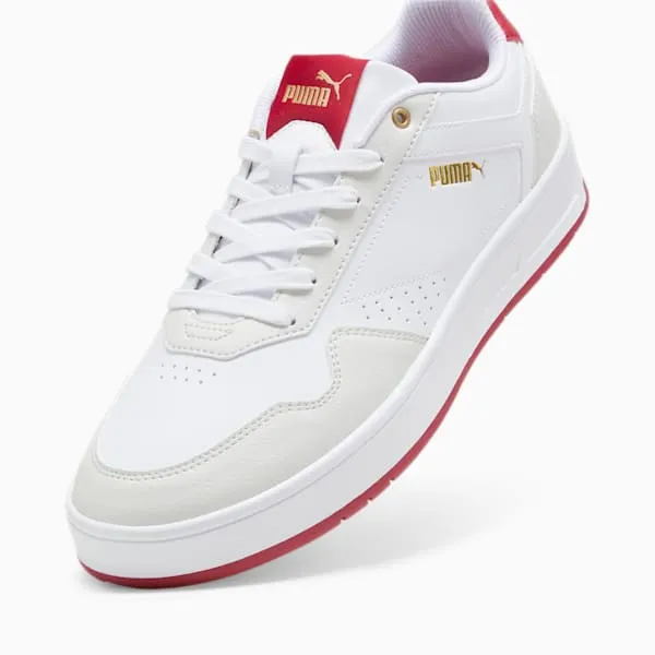 Puma 39501803 Mens Court Classic Shoes White Red