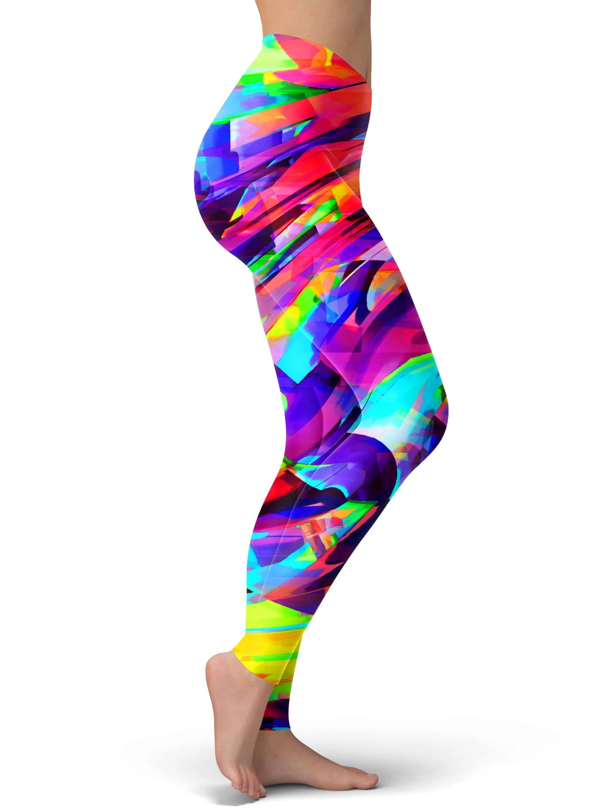 Rainbow Graffiti Explosion Leggings