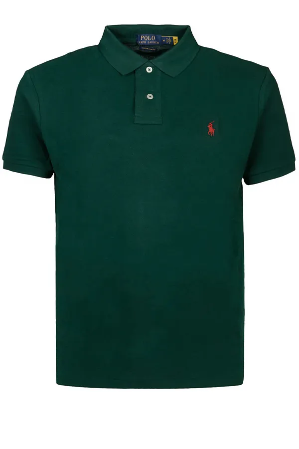 Ralph Lauren Custom Slim Fit Polo Dark Green