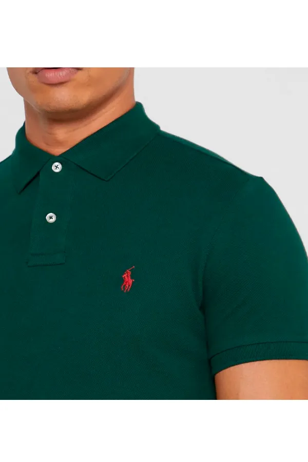 Ralph Lauren Custom Slim Fit Polo Dark Green