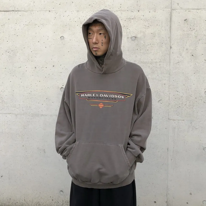 RASHOMONG  |【RASHOMONG】Harley-Davidson KokomoHoodie Shirt (2color)