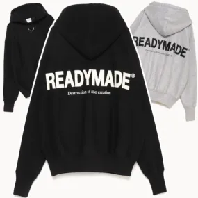 READYMADE  |Pullovers Street Style Long Sleeves Cotton Oversized Logo