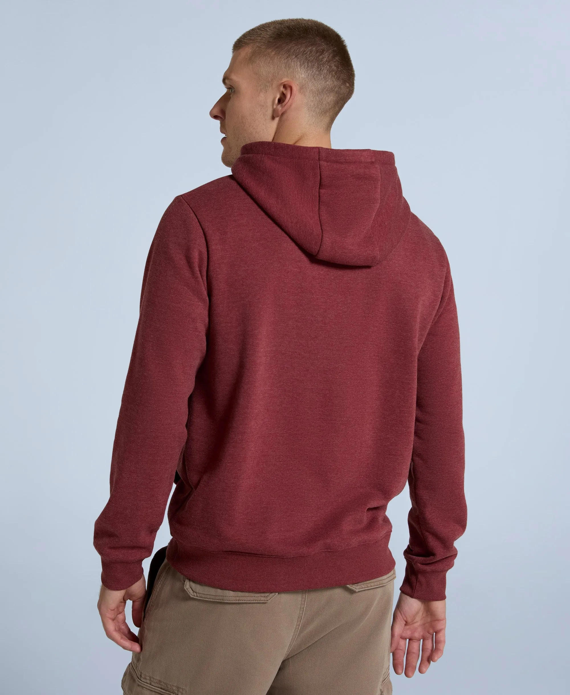 River Mens Hoodie - Burgundy