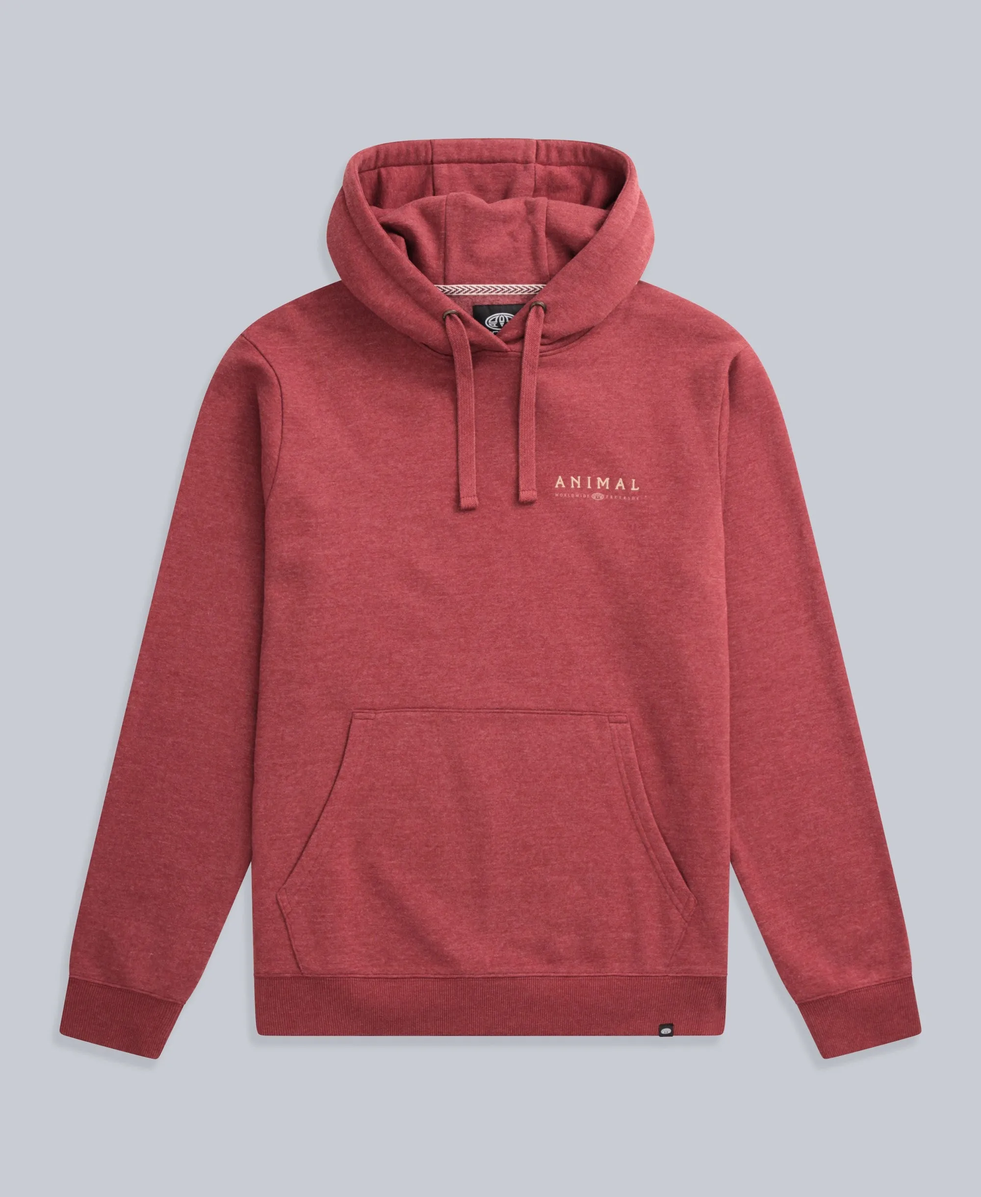 River Mens Hoodie - Burgundy