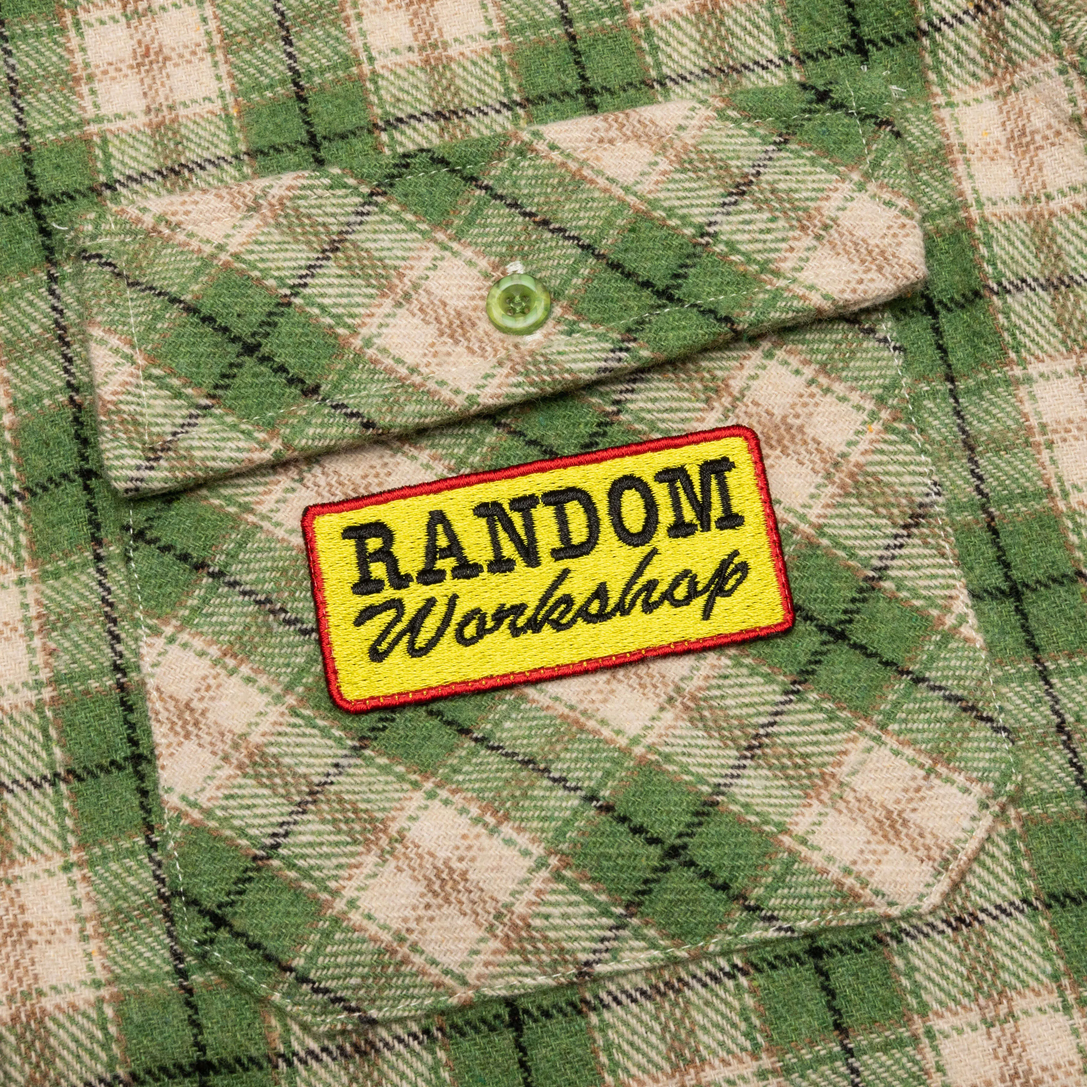 RW Patch Flannel Shirt - Green