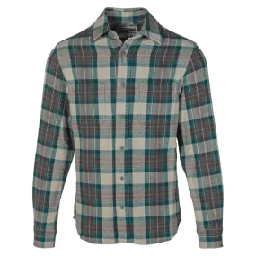 Schott Men's Plaid Cotton Flannel Shirt Blue