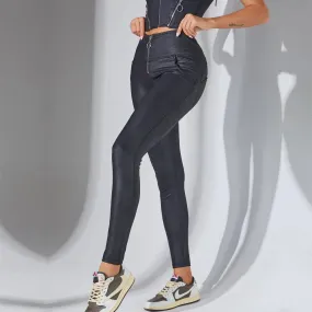 Sculpture Black Leggings Push-Up for Women