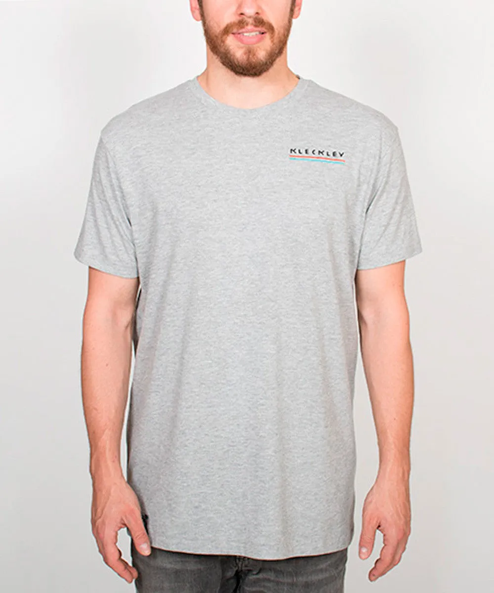 SHARKY AQUA GREY TEE