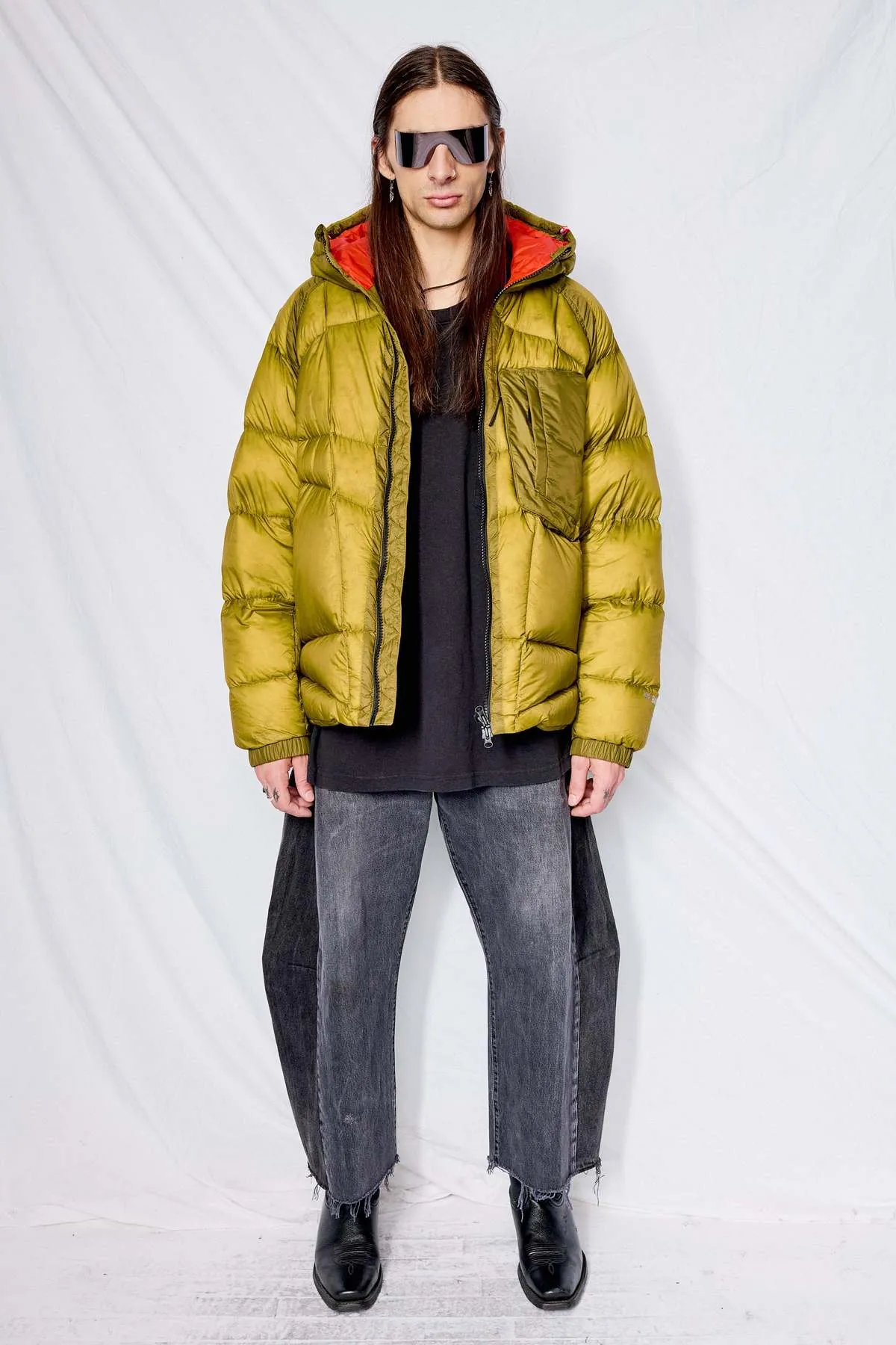 Sheer Down Jacket - Avocado Meteor