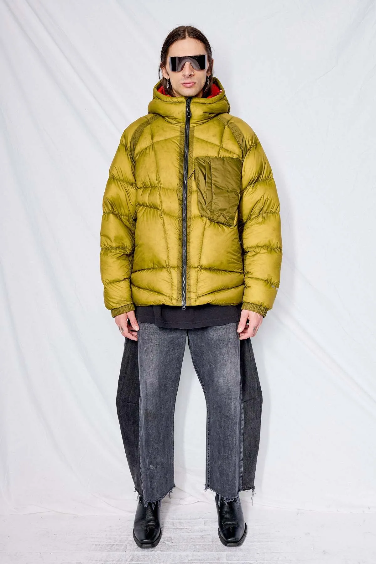 Sheer Down Jacket - Avocado Meteor