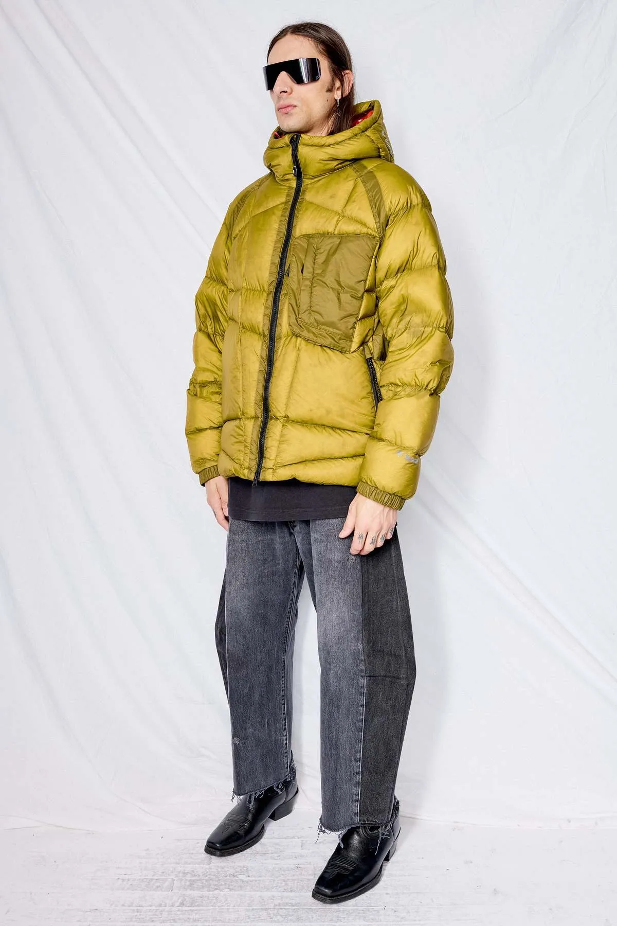 Sheer Down Jacket - Avocado Meteor