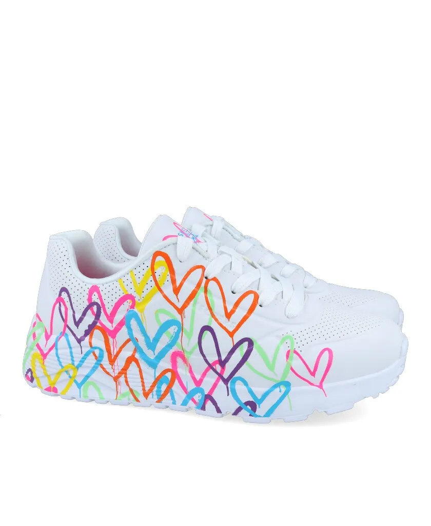 Skechers Uno Lite Spread the Love shoes 314064L