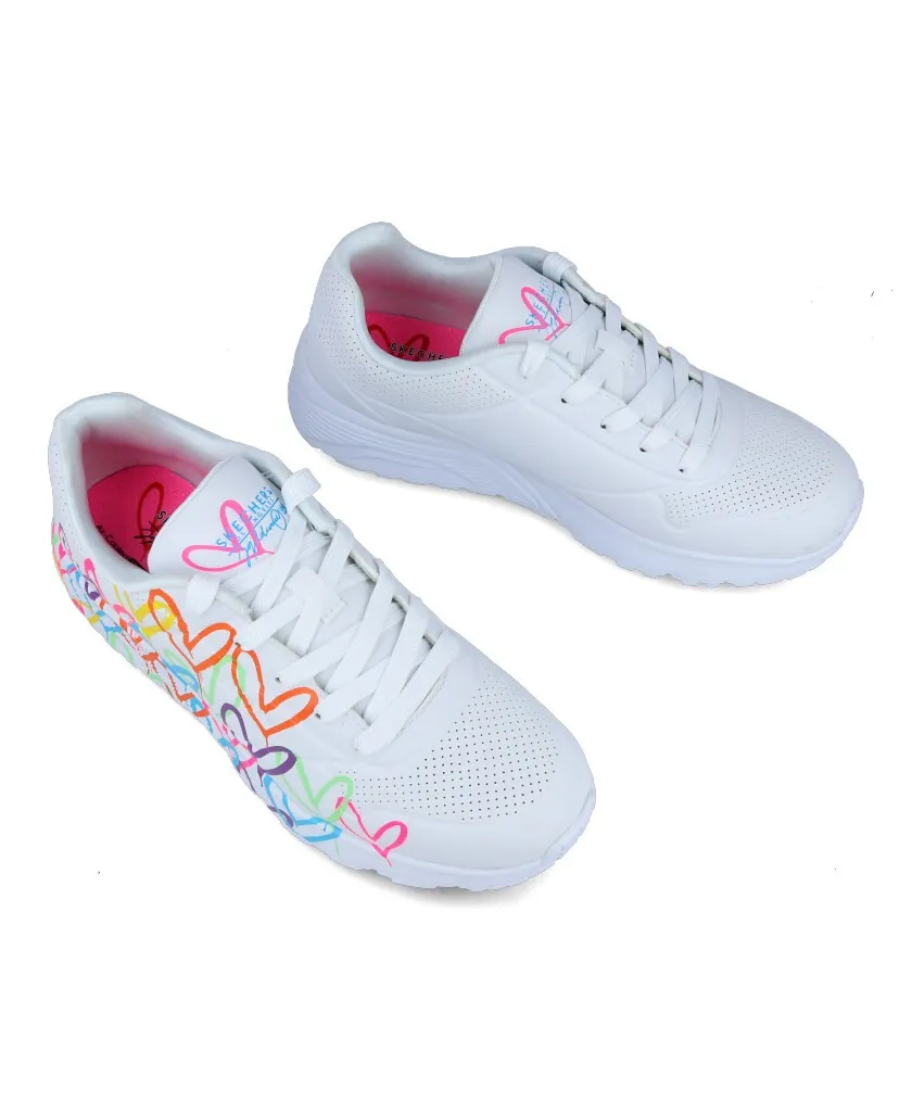 Skechers Uno Lite Spread the Love shoes 314064L