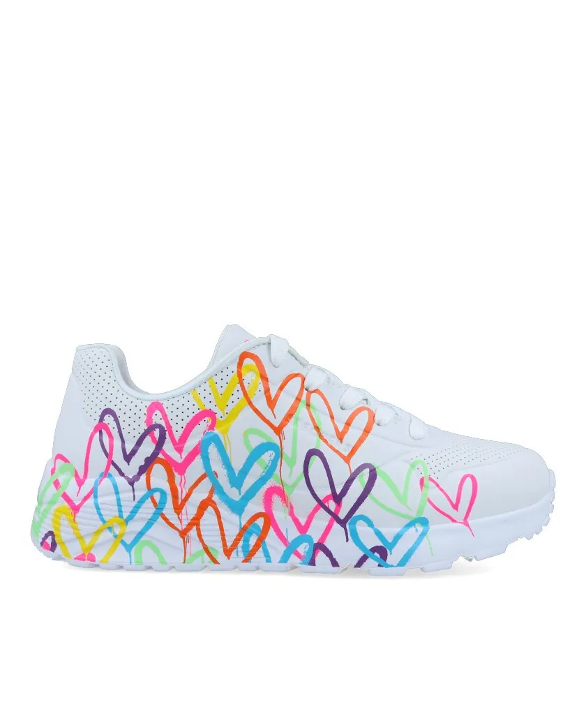 Skechers Uno Lite Spread the Love shoes 314064L