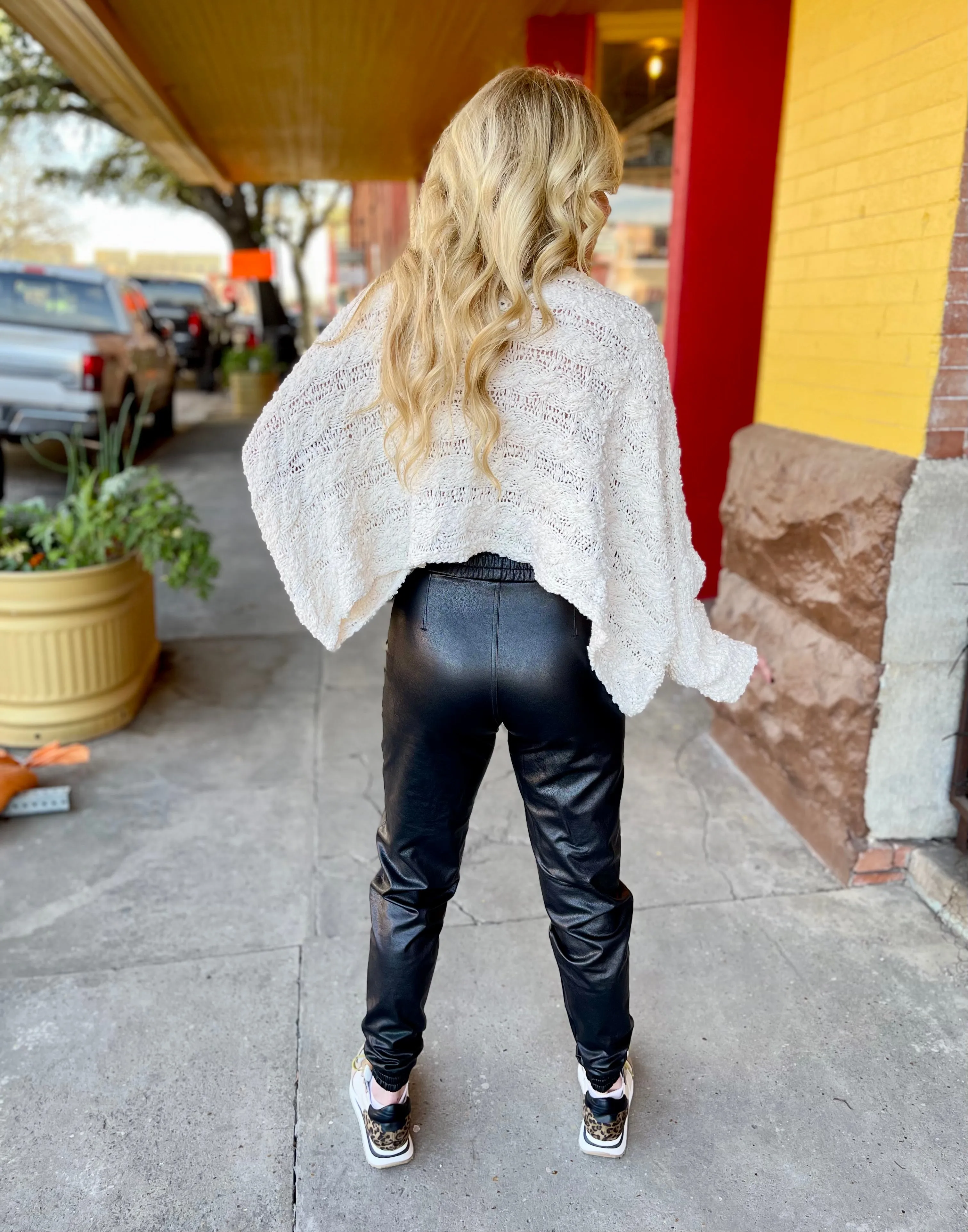 SPANX Leather Like Joggers