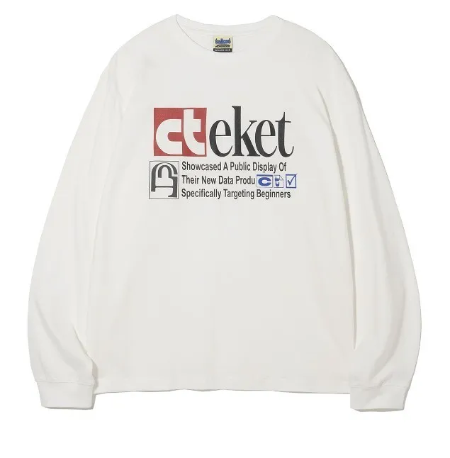 teket  |Unisex Street Style Long Sleeves Long Sleeve T-shirt Logo