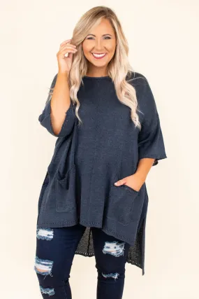 The Lucky One Tunic, Navy