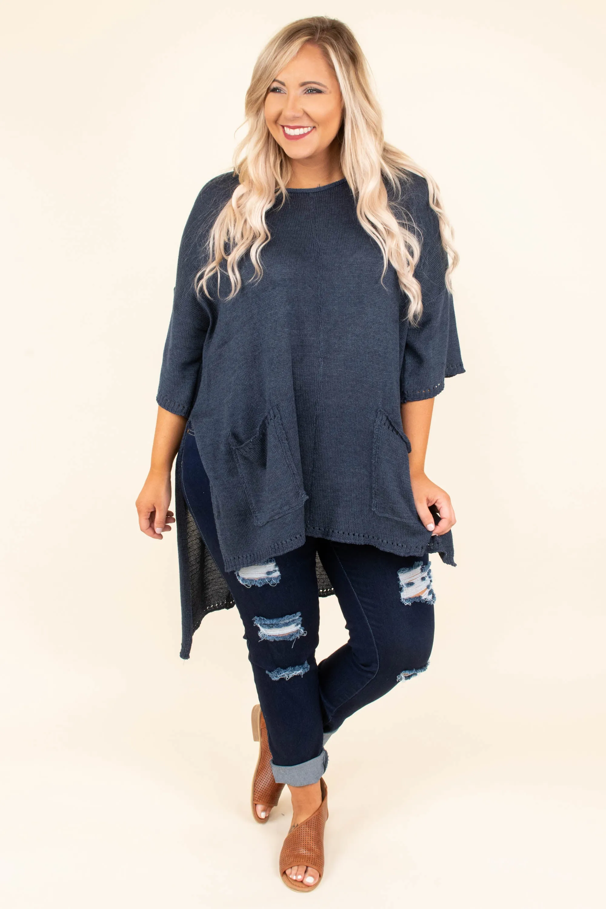 The Lucky One Tunic, Navy