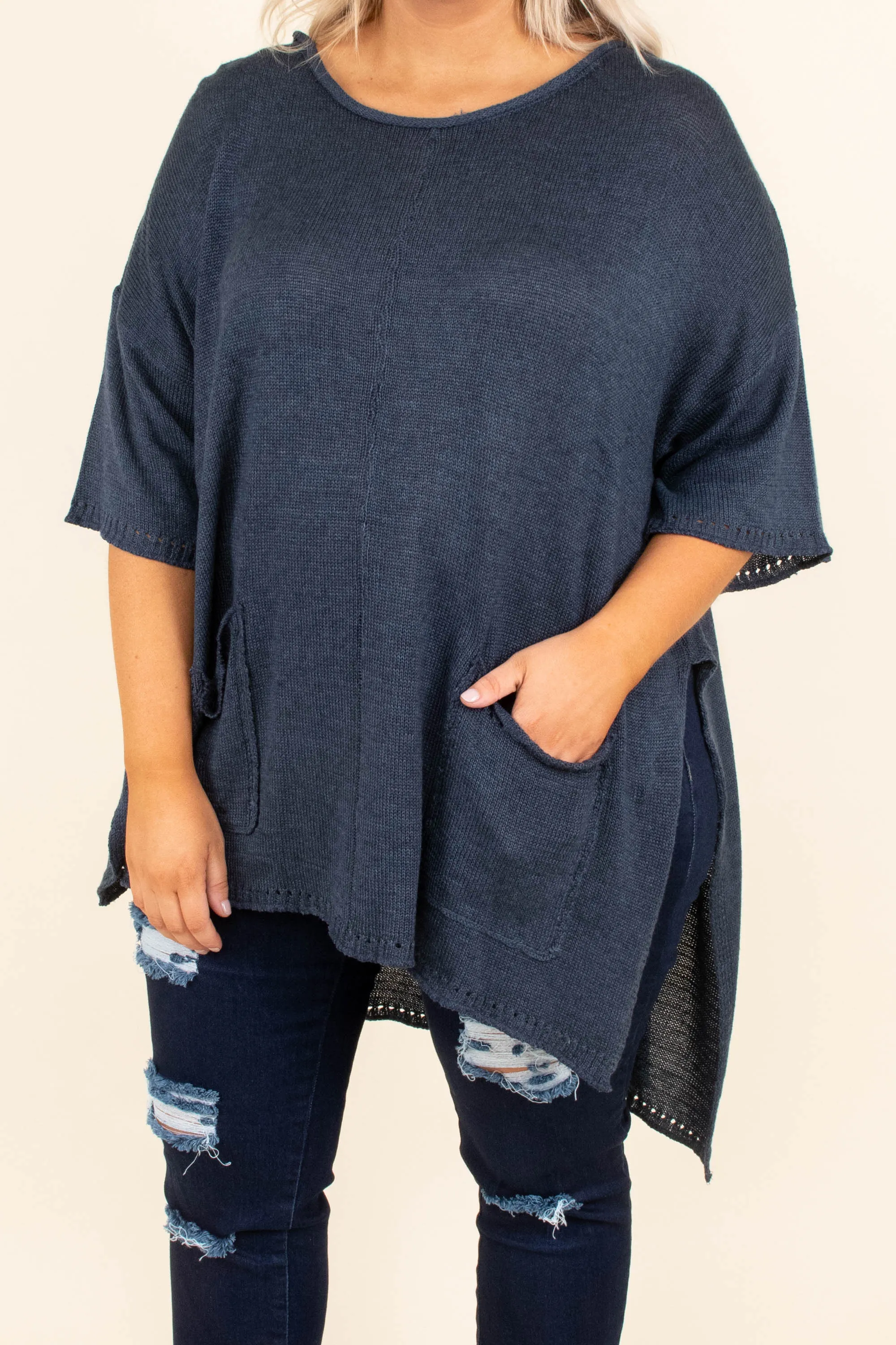 The Lucky One Tunic, Navy