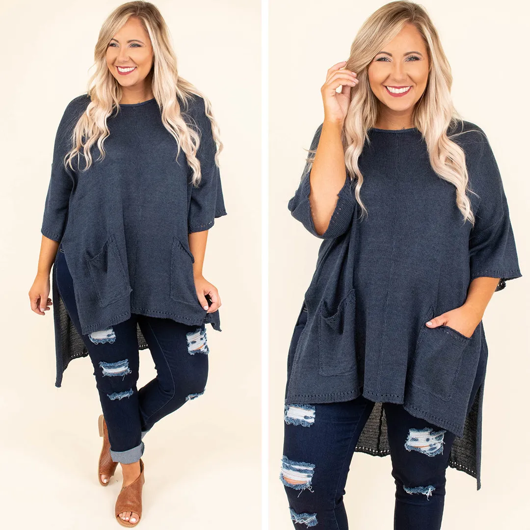 The Lucky One Tunic, Navy