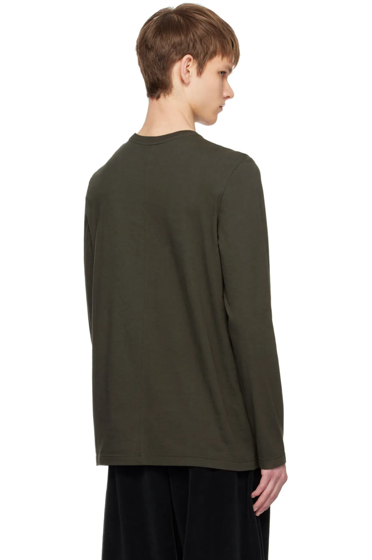 The Row  |Crew Neck Long Sleeves Plain Cotton Long Sleeve T-shirt