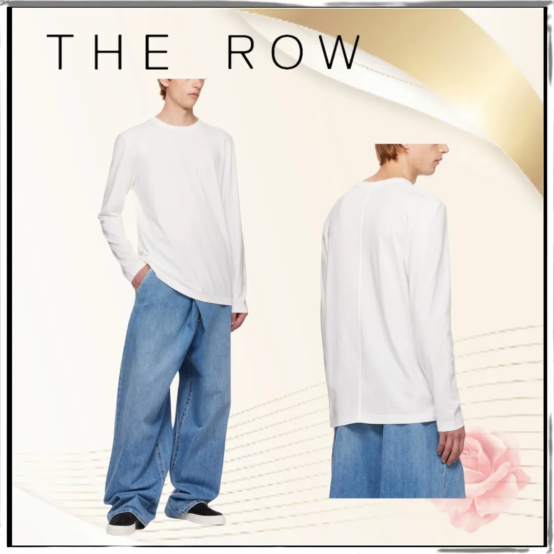 The Row  |Crew Neck Long Sleeves Plain Long Sleeve T-shirt