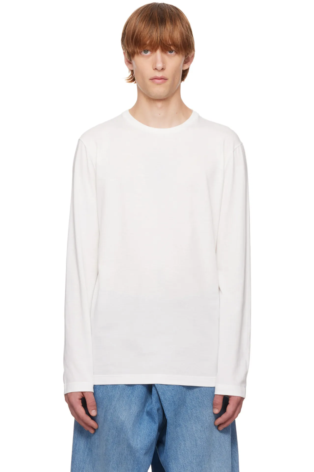 The Row  |Crew Neck Long Sleeves Plain Long Sleeve T-shirt