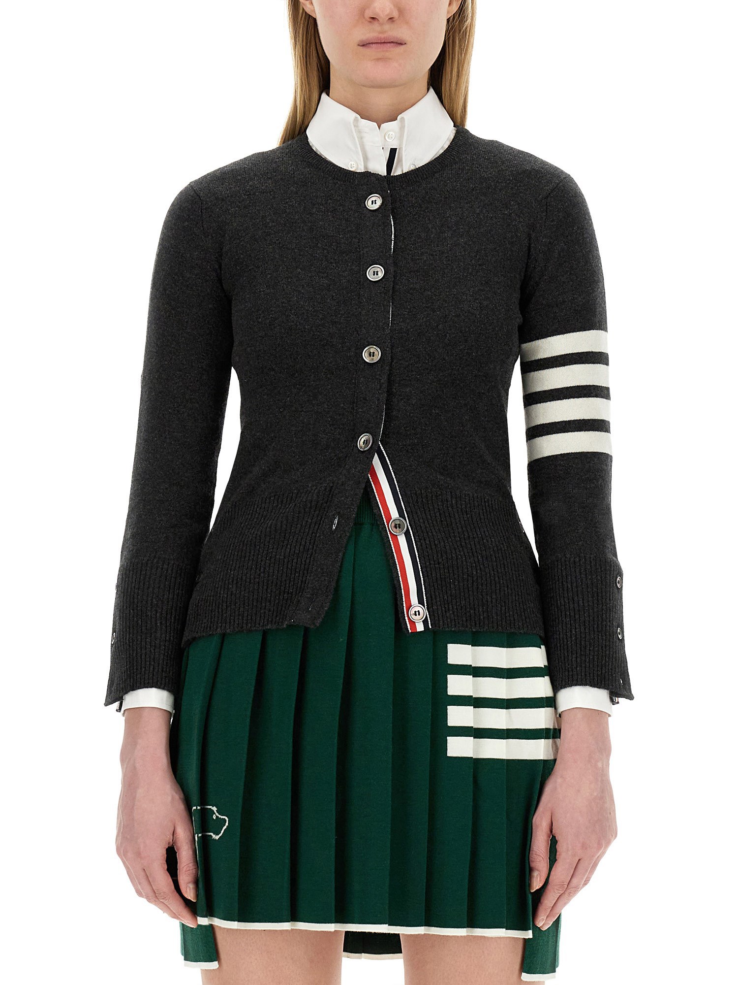 THOM BROWNE    CAHSMERE CARDIGAN