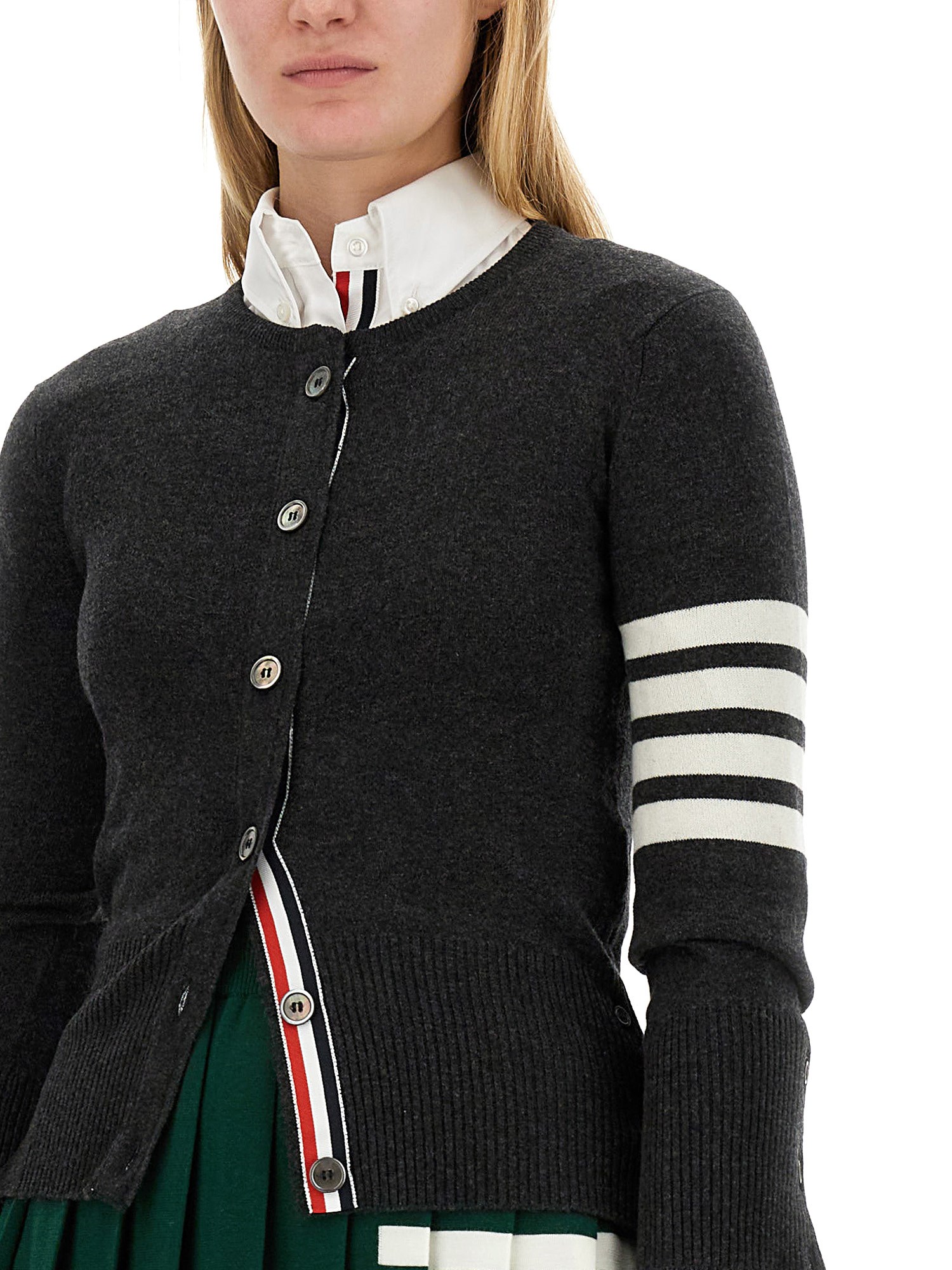 THOM BROWNE    CAHSMERE CARDIGAN