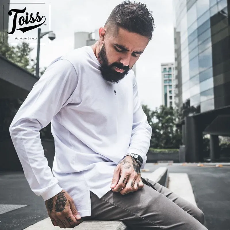 TOISS  |Street Style Long Sleeves Plain Cotton Long Sleeve T-shirt